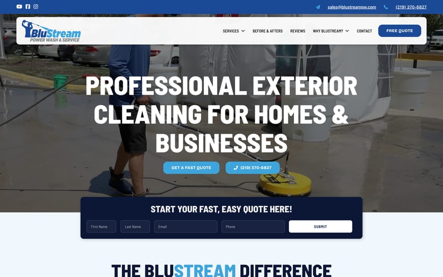 BluStream website by True Mtn