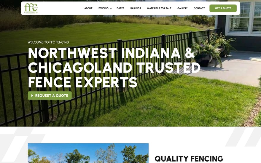 FFC Fencing website by True Mtn