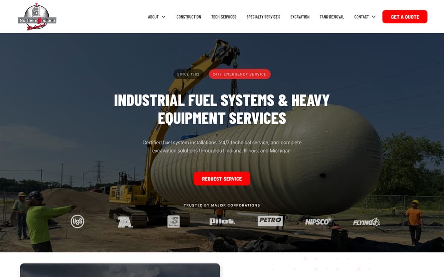 Northern Indiana Mechanical website by True Mtn