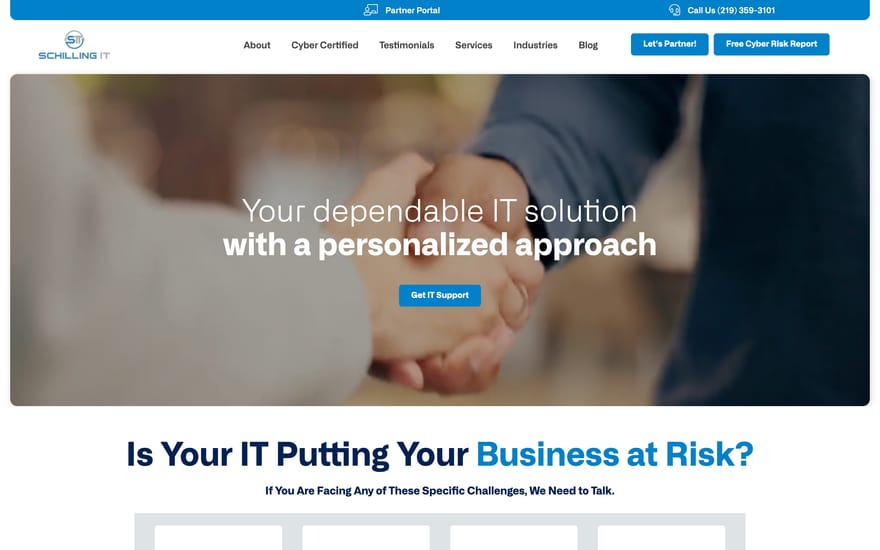 Schilling IT website by True Mtn