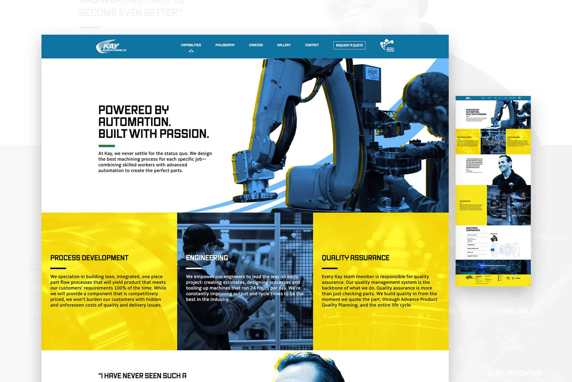 Kay Manufacturing | Web Development and Content Creation for Precision Parts Manufacturer in Calumet City, IL 2