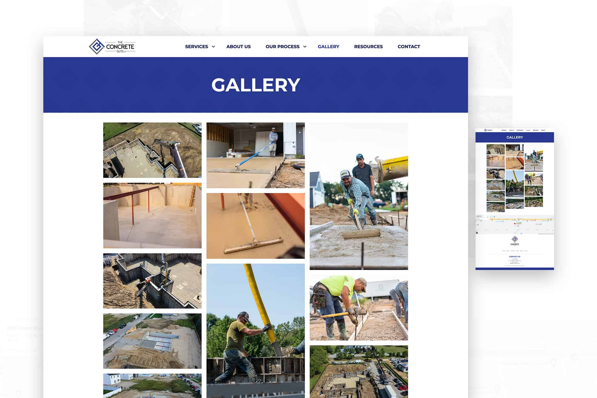 The Concrete Guys | Web Development and Content Creation for Concrete Contractor in Merrillville, IN 2