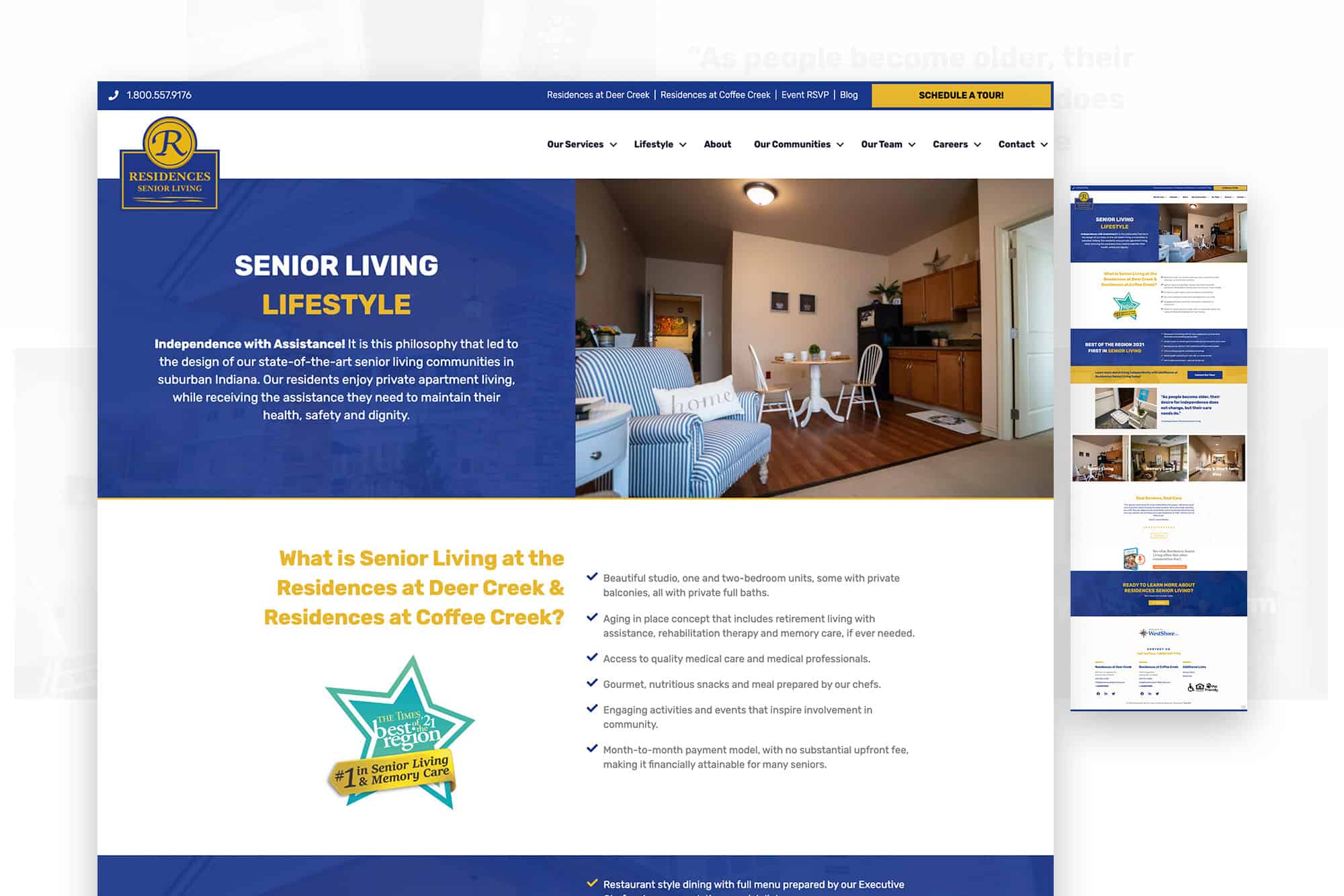 Residences Senior Living | Web Development for Assisted Living in Northwest Indiana 4