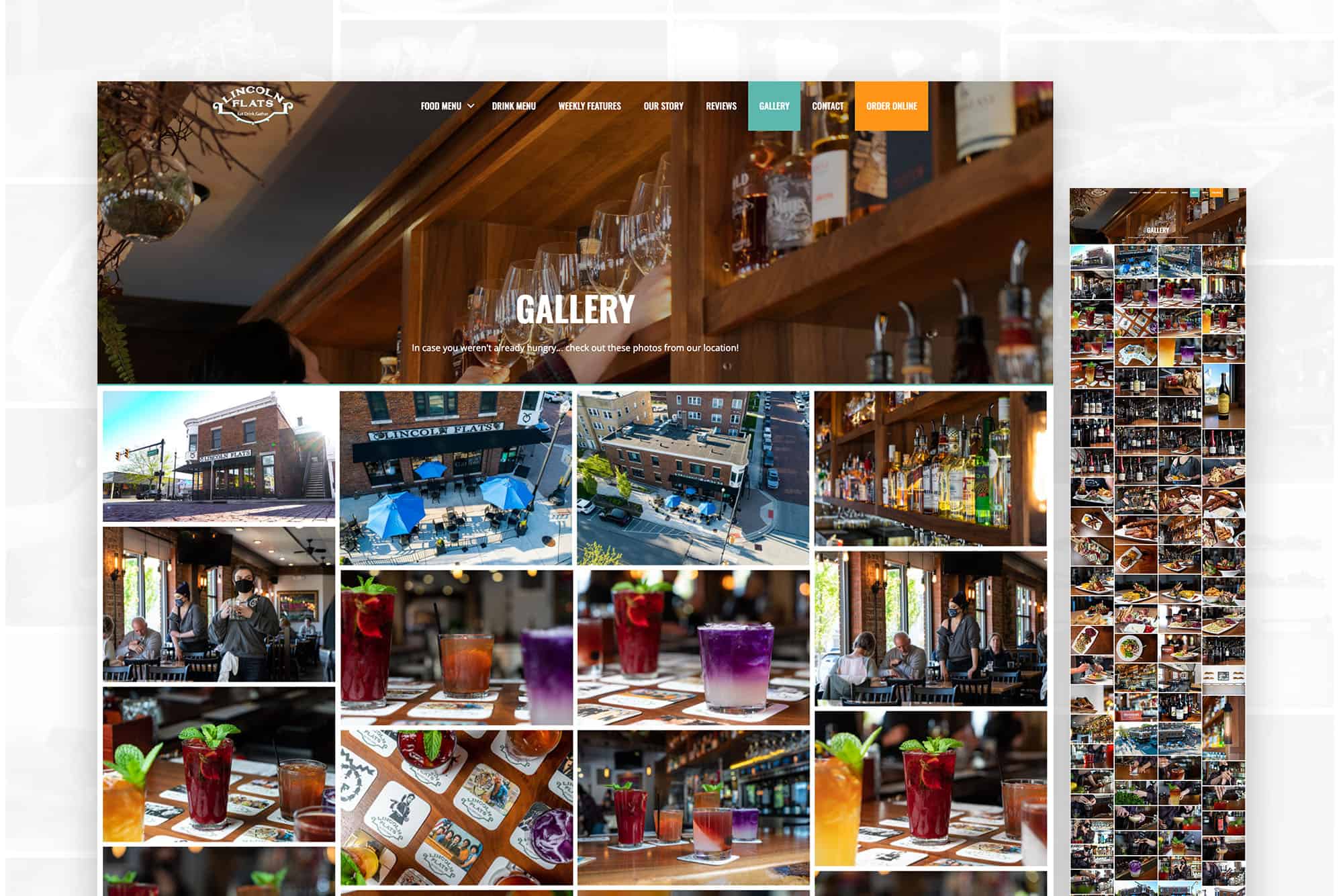 Lincoln Flats | Web Development and Content Creation for Bar & Restaurant in Valparaiso, IN 3