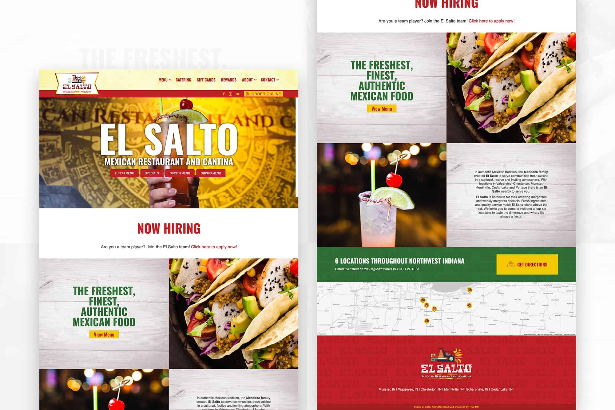 El Salto | Web Design and Content Creation for Mexican Restaurants in Northwest Indiana 1