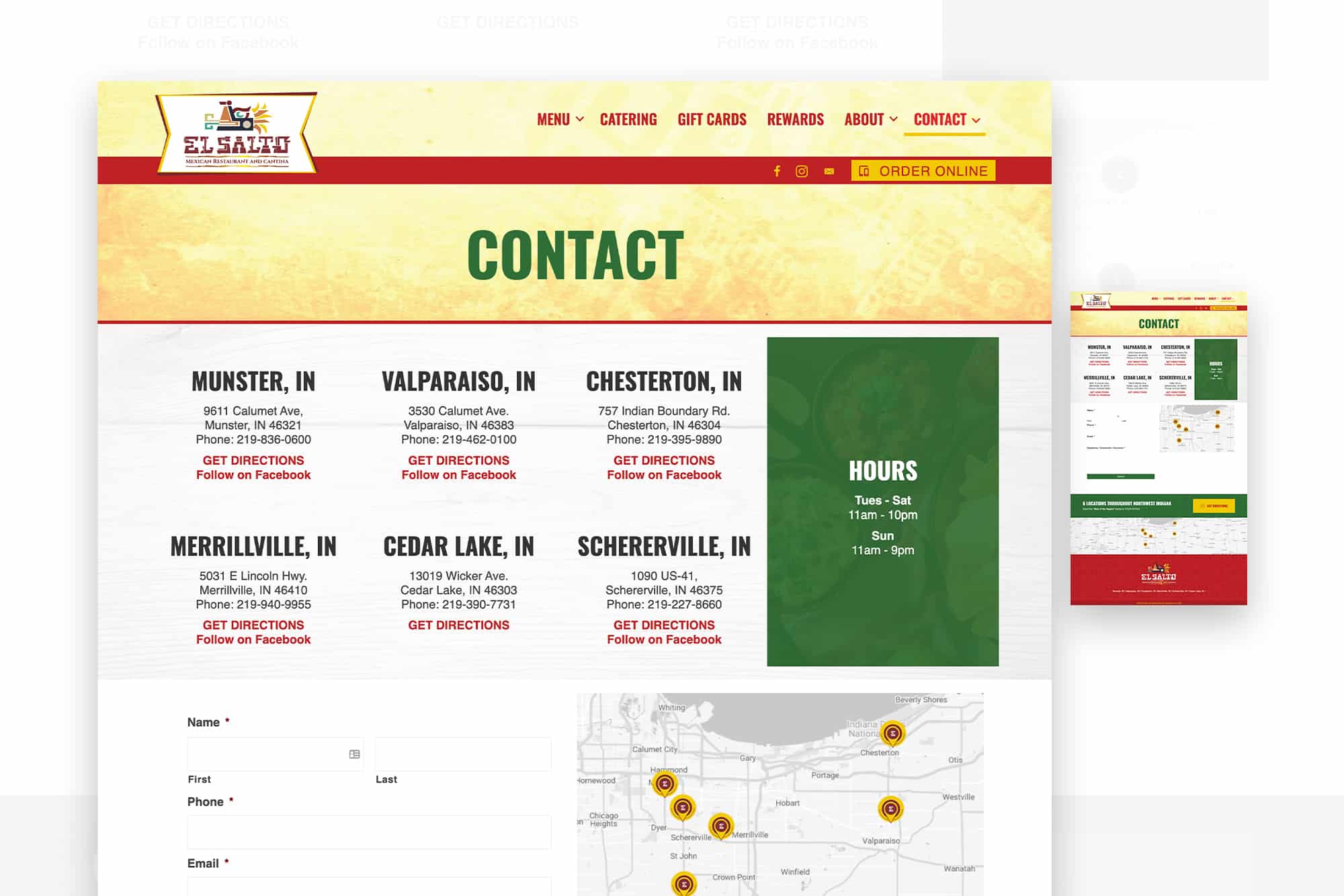 El Salto | Web Design and Content Creation for Mexican Restaurants in Northwest Indiana 3