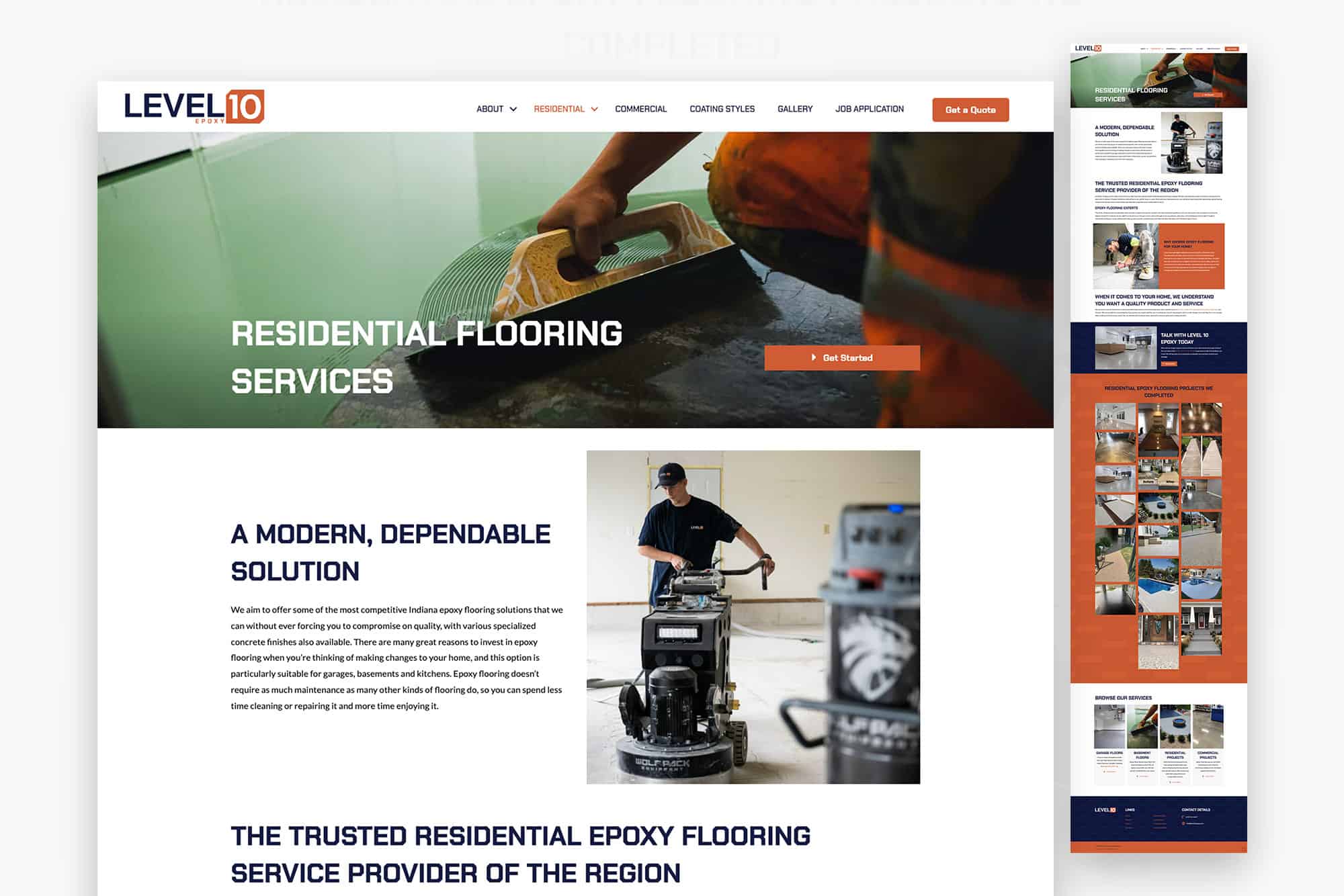Level 10 Epoxy | Web Design for Epoxy Flooring Services in St. John, IN 3