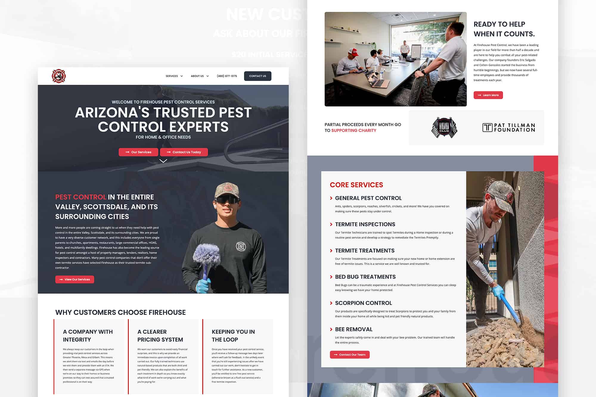 Firehouse Pest Control | Web Design for Pest Control Service in Phoenix, AZ 1