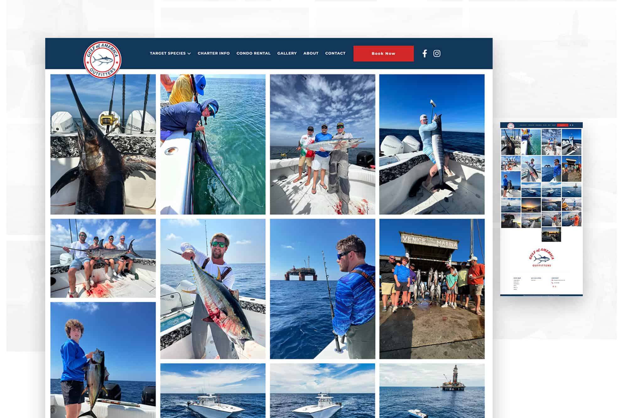 Gulf of America Outfitters | Web Design for Boat Charter Company in Venice, LA 3