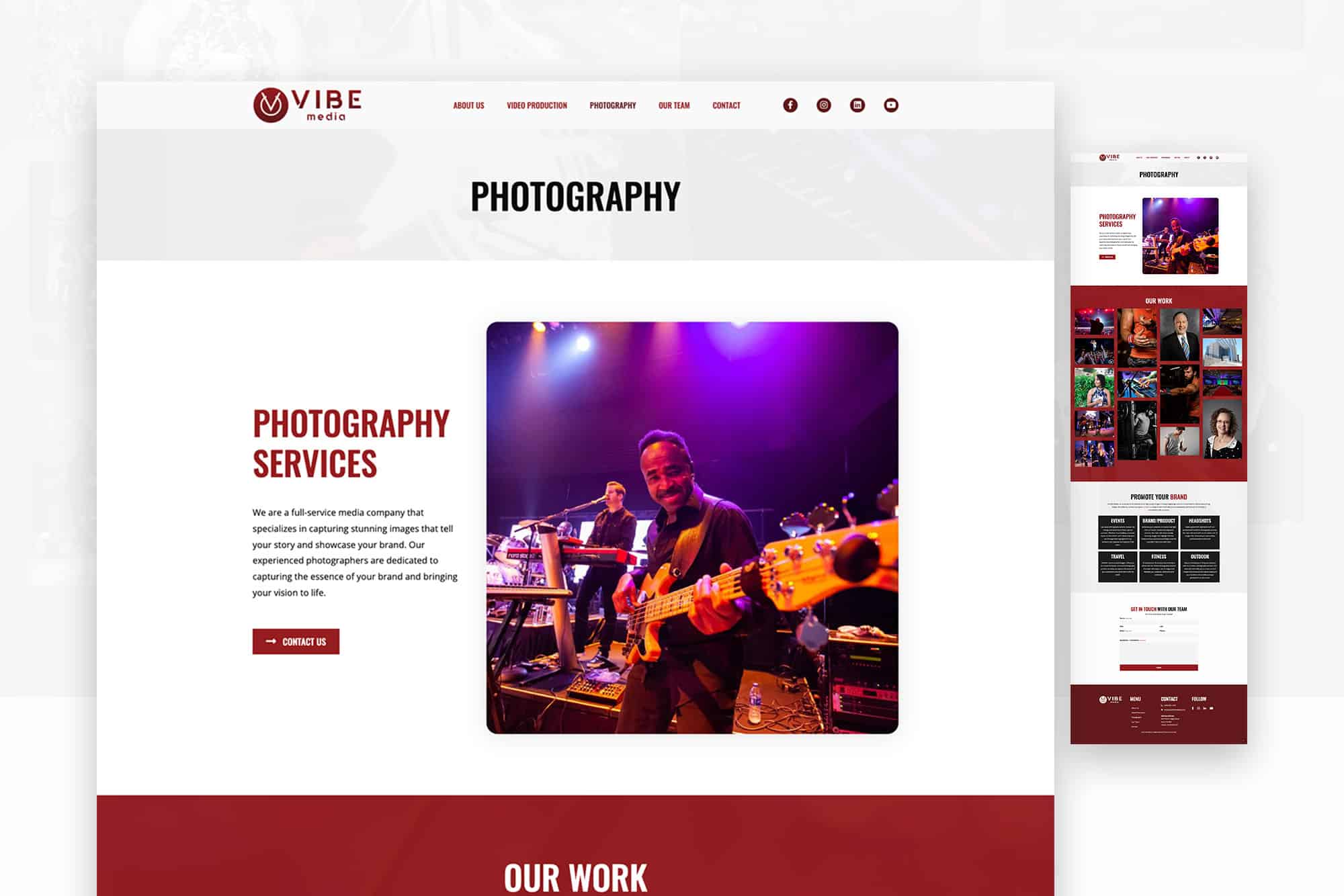 VIBE Media | Web Design for Media Agency in Gilbert, AZ 2