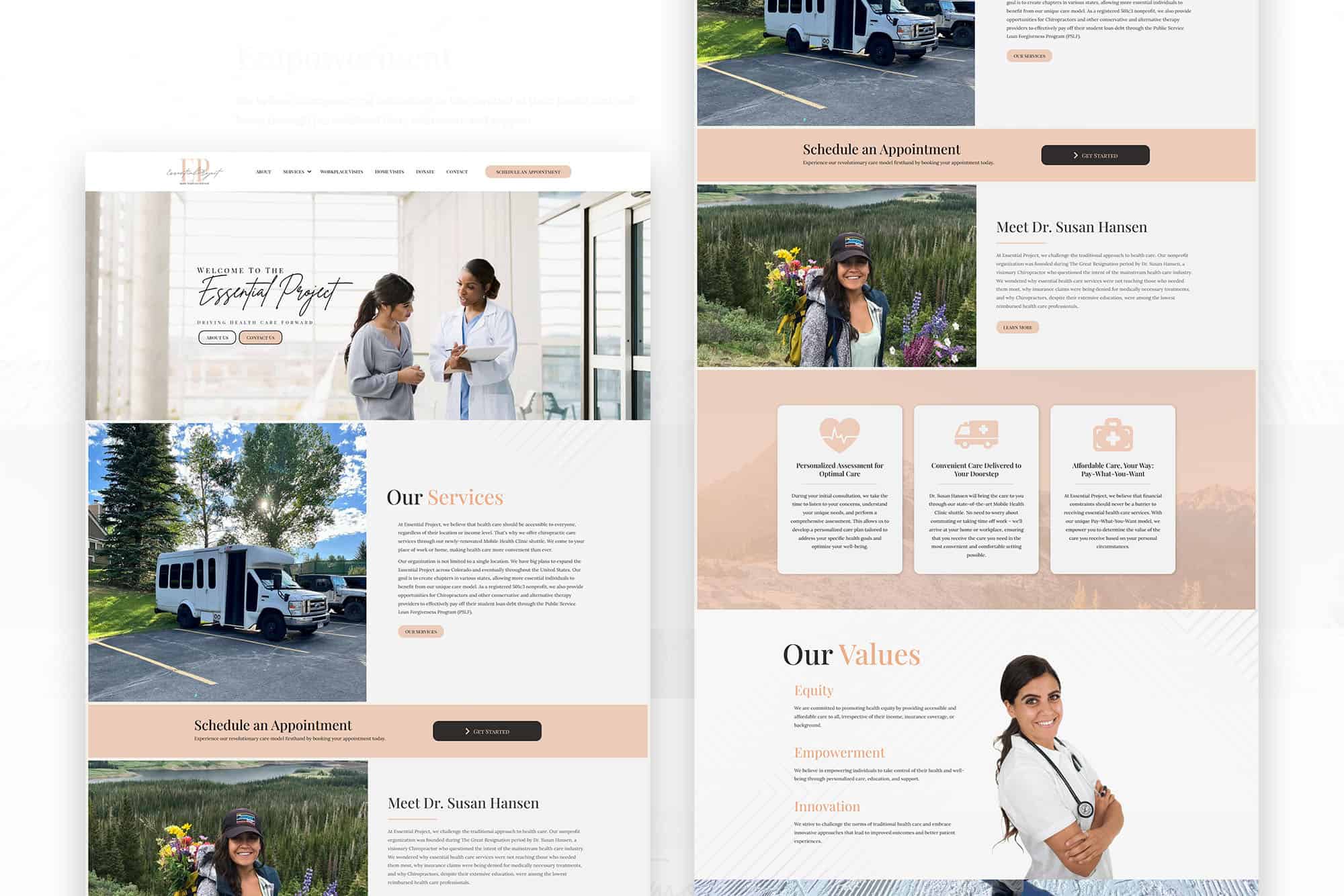 Essential Project | Web Design for Healthcare Service in Vail, Colorado 1